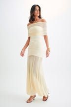 Seraphina Off-Shoulder Mesh Dress