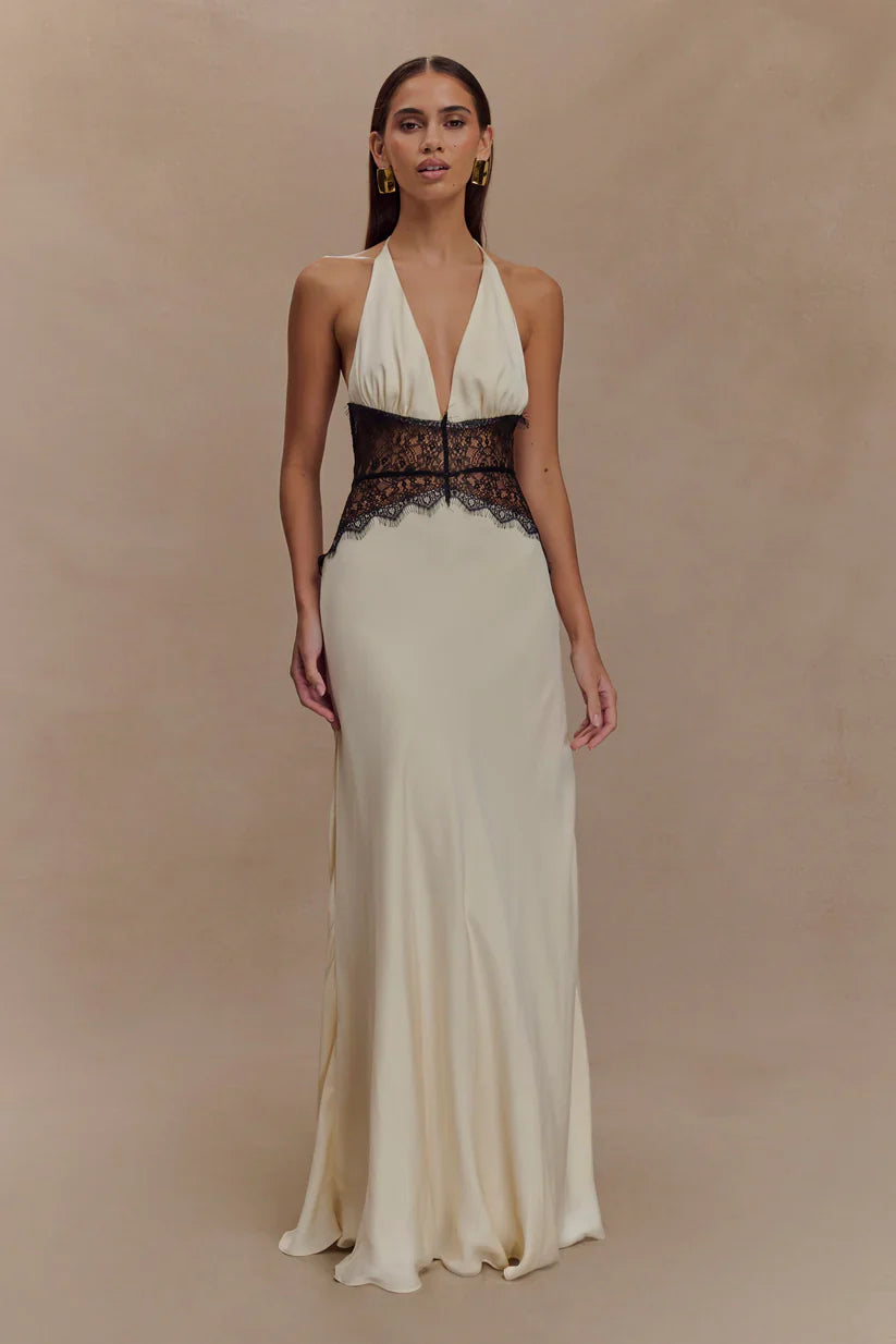 Emora Satin Maxi Dress