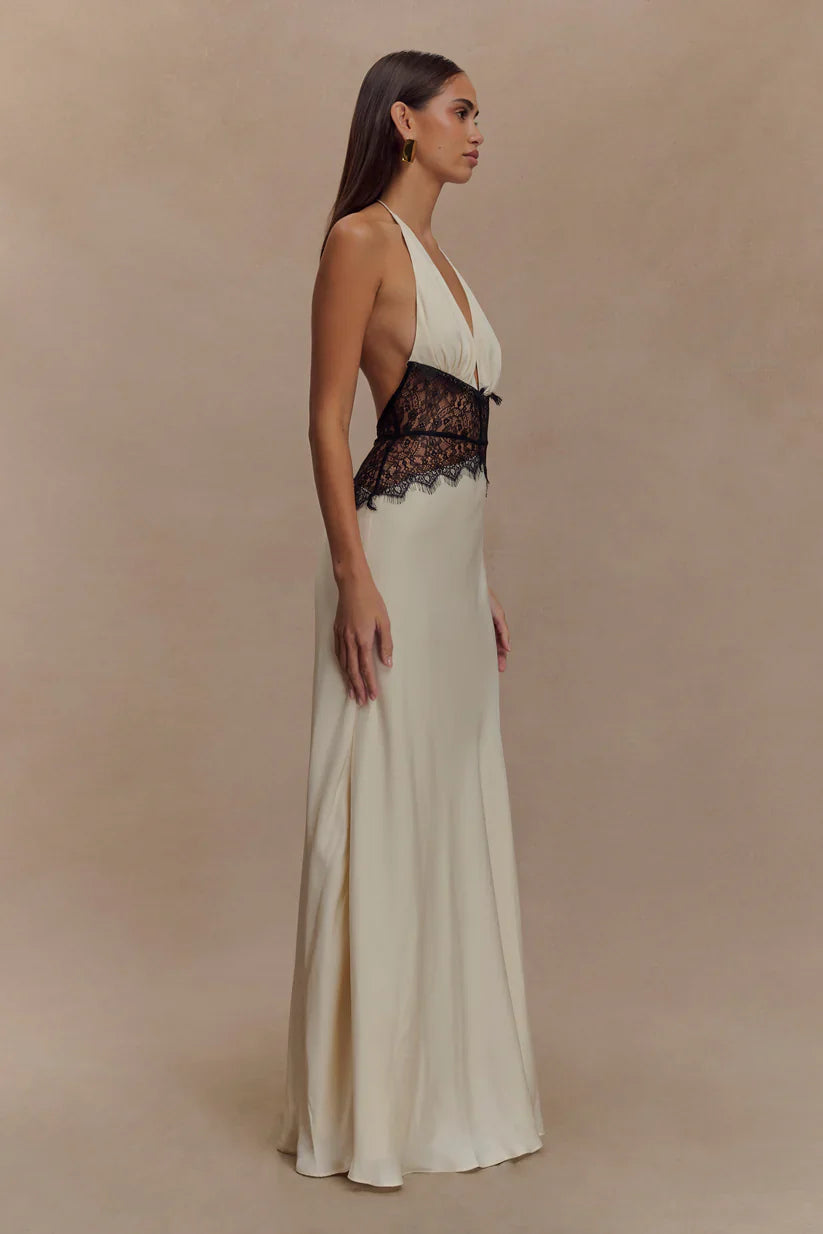 Emora Satin Maxi Dress