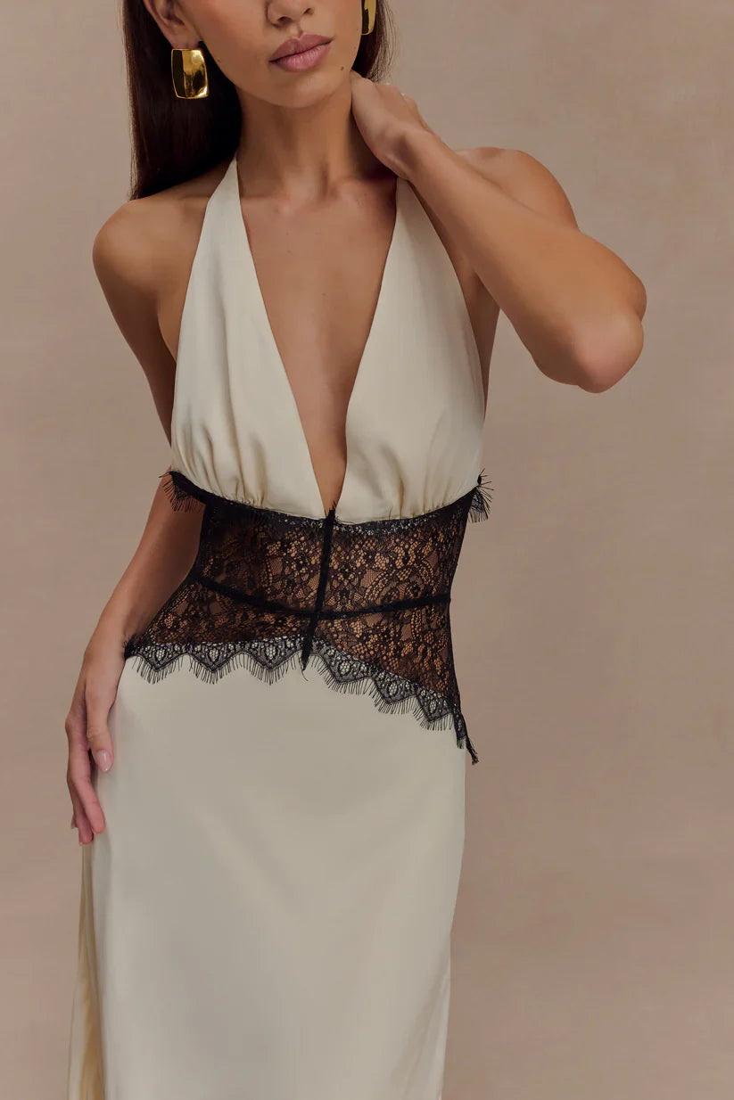 Emora Satin Maxi Dress