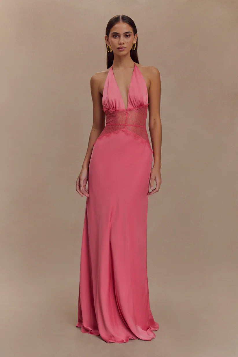 Emora Satin Maxi Dress