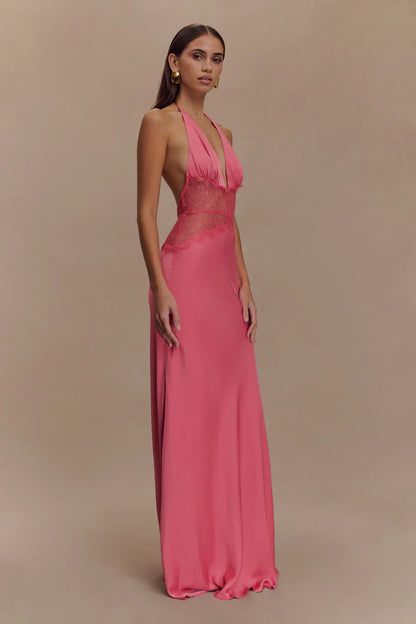 Emora Satin Maxi Dress