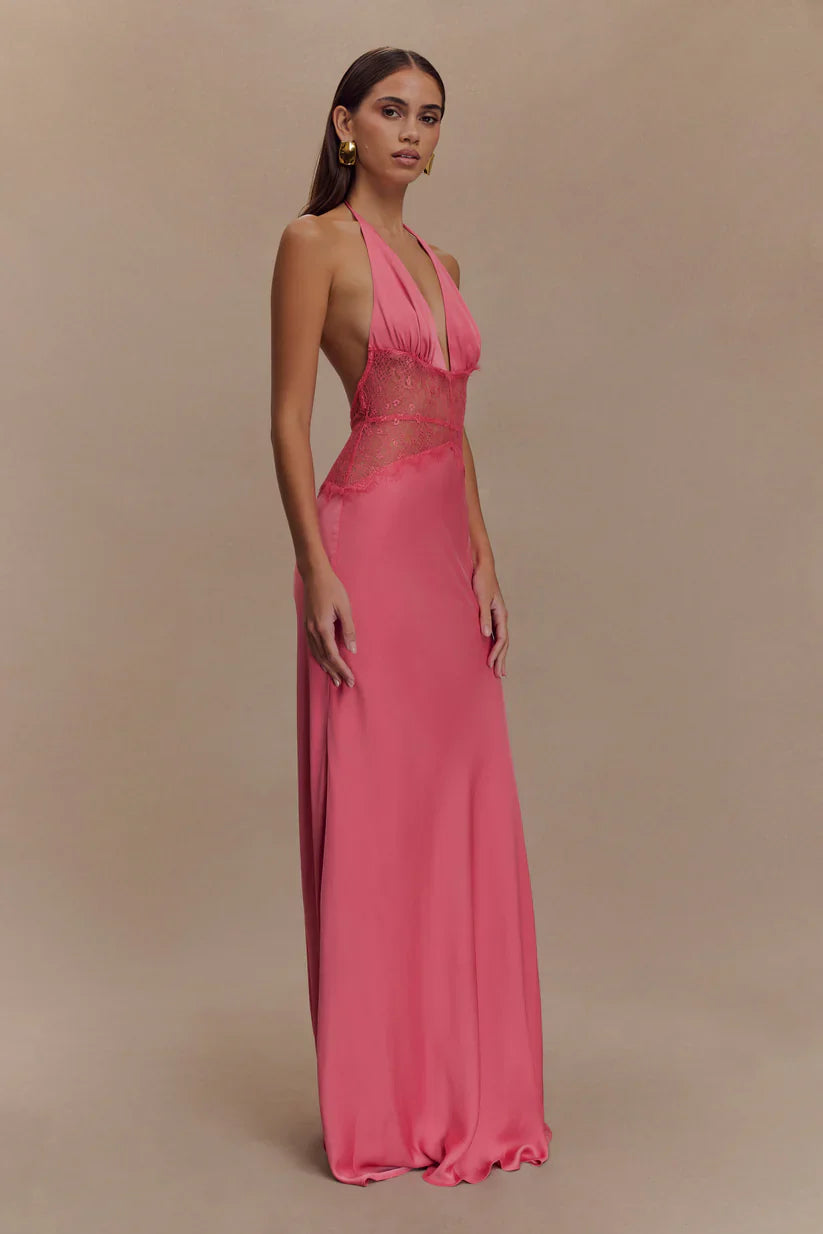 Emora Satin Maxi Dress