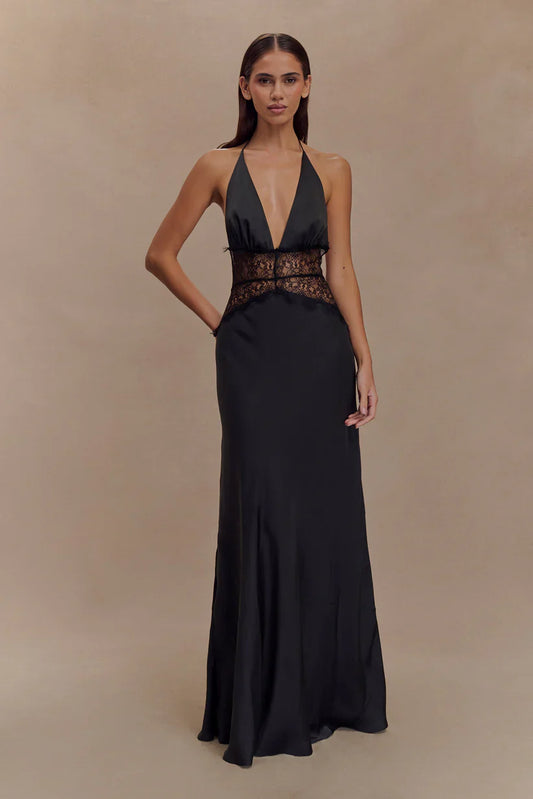 Emora Satin Maxi Dress