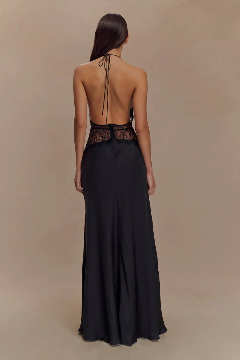Emora Satin Maxi Dress