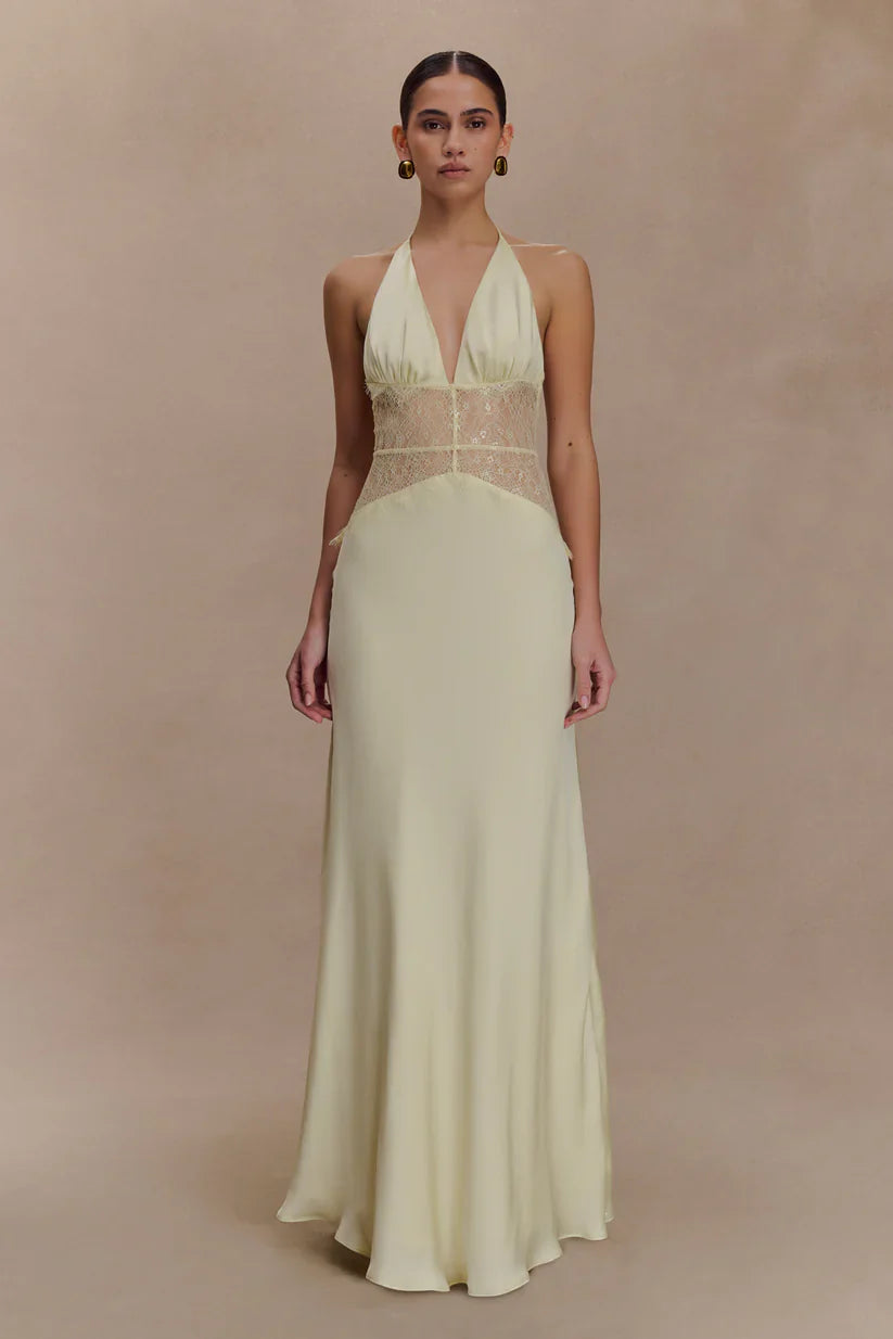 Emora Satin Maxi Dress
