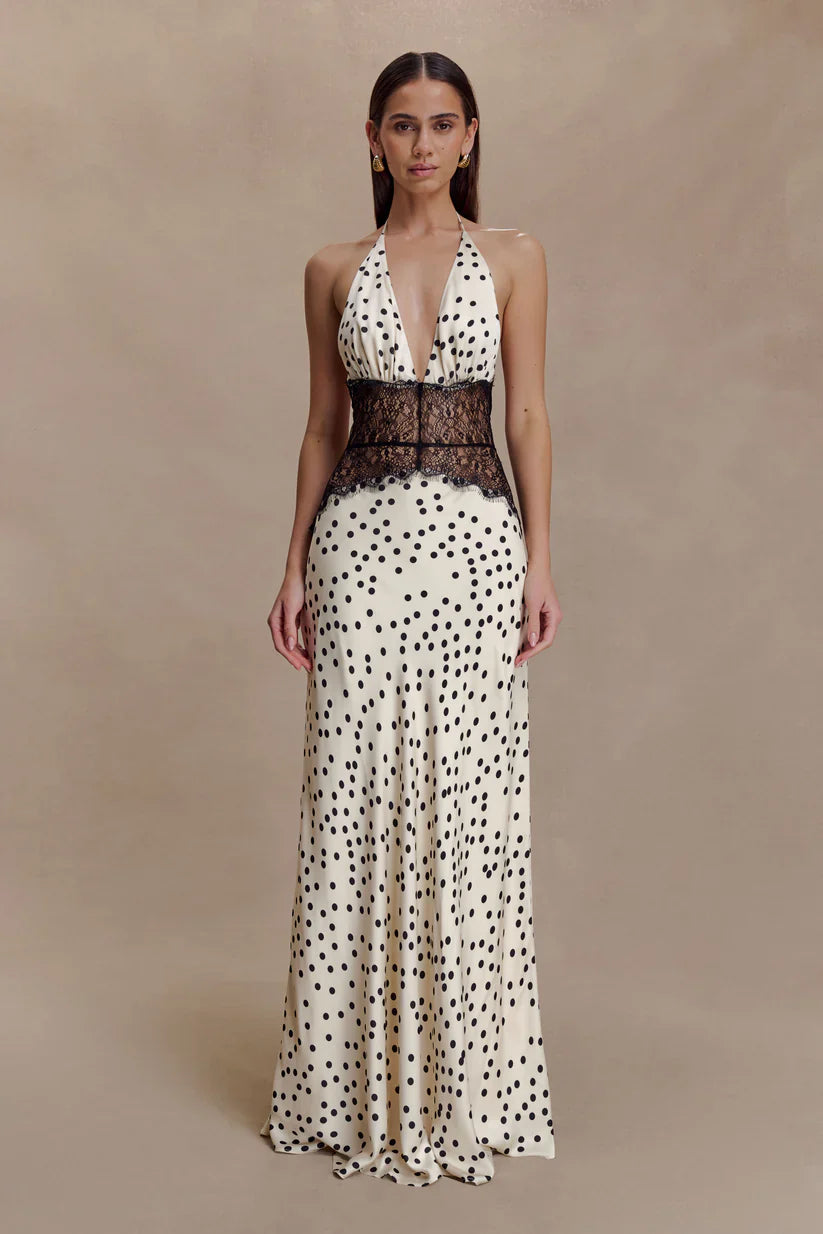 Emora Satin Maxi Dress