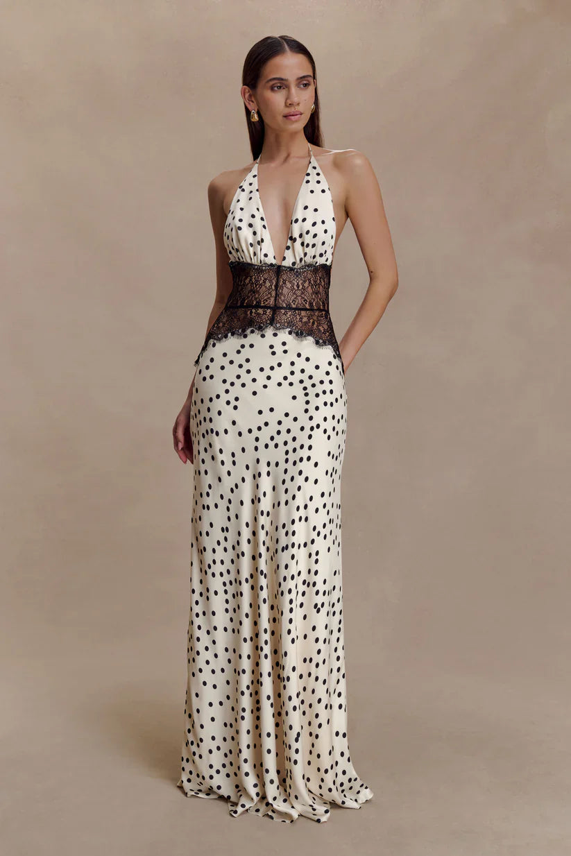 Emora Satin Maxi Dress