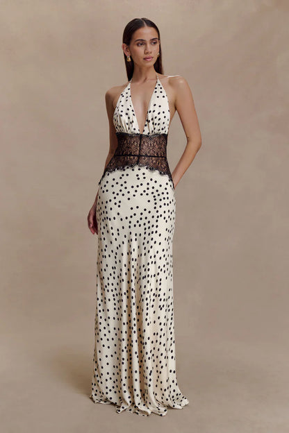 Emora Satin Maxi Dress