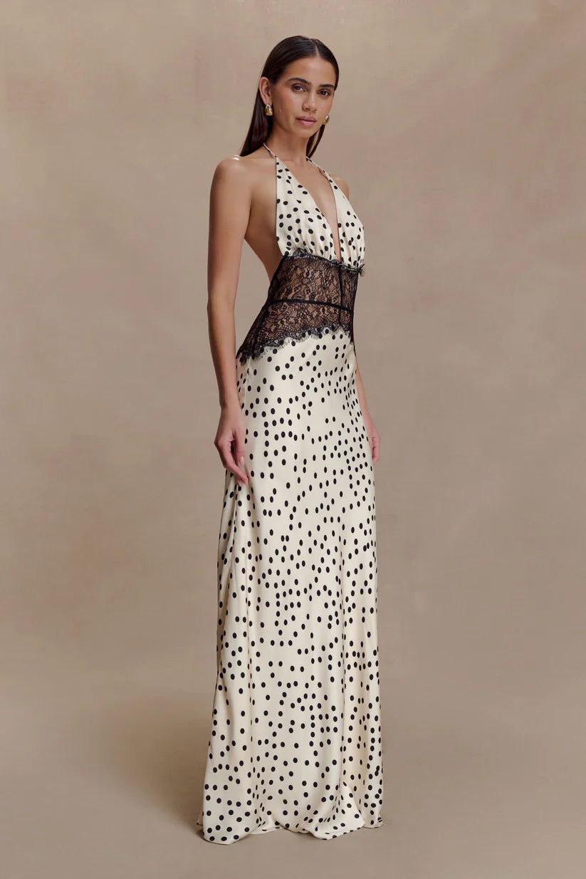 Emora Satin Maxi Dress