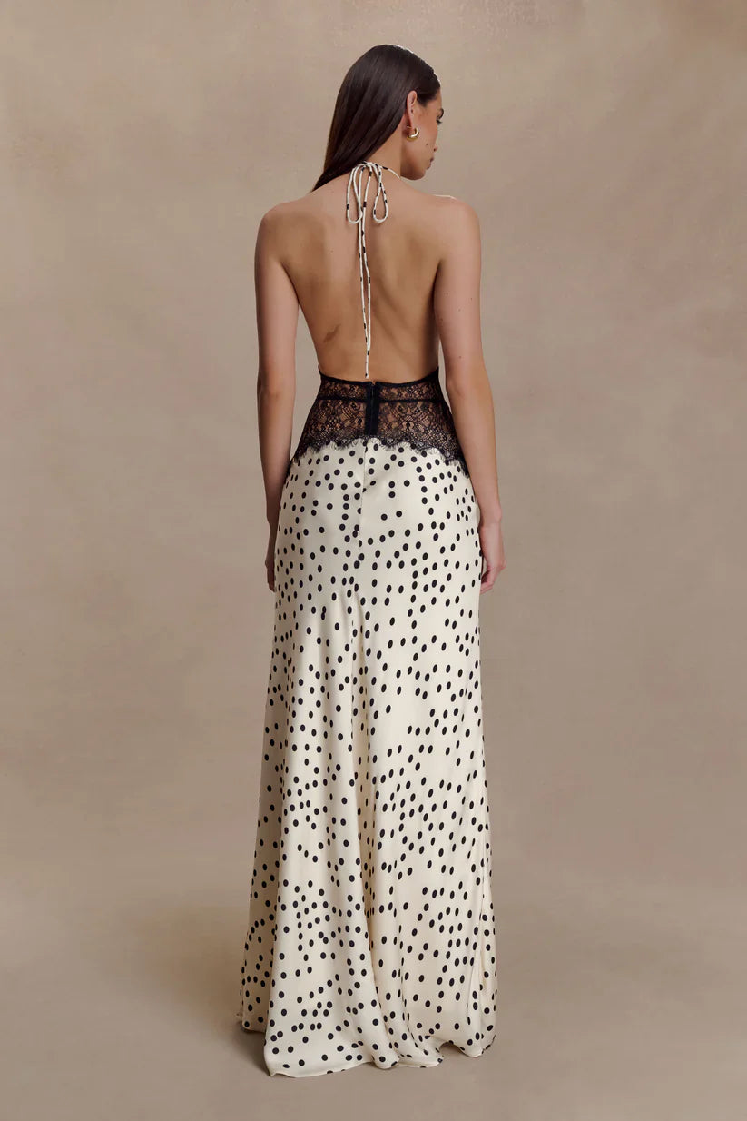 Emora Satin Maxi Dress