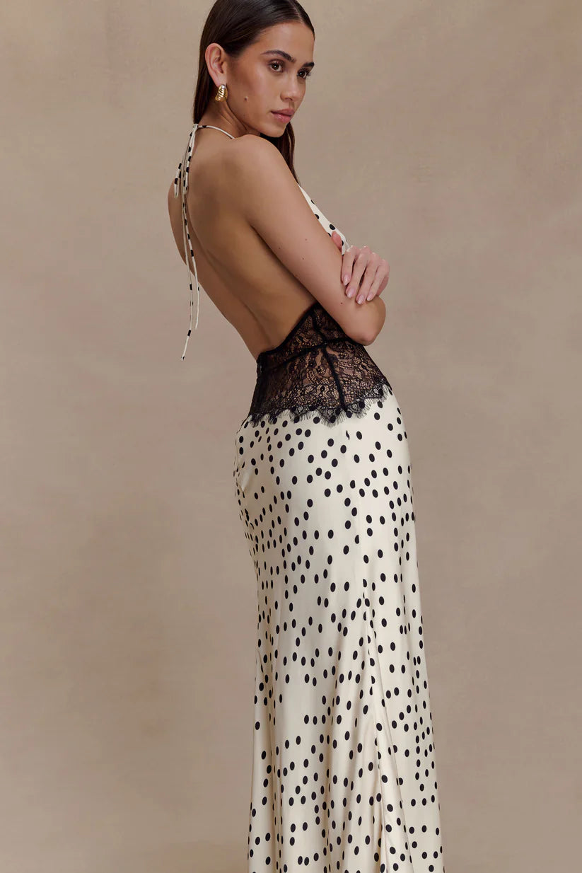 Emora Satin Maxi Dress
