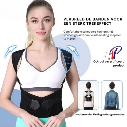 Laat Rugpijn Achter je || Unisex Houdingscorrector voor Langdurige Verlichting