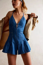 Denim Loose Romper
