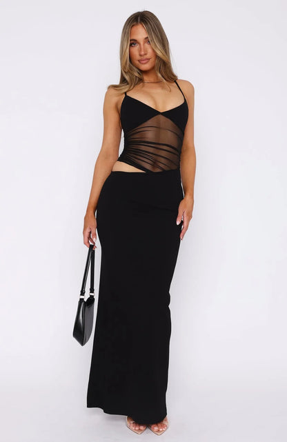 Lunavie™ – Maxi Mesh Dress