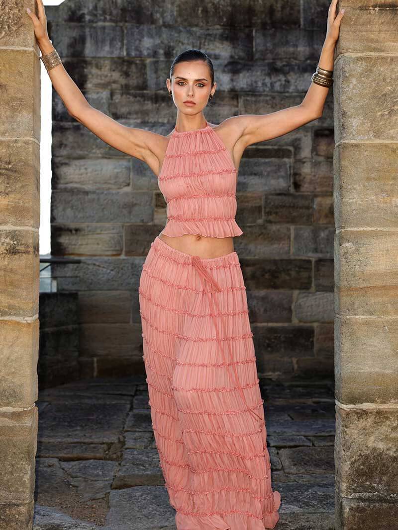 LioraGrace™ Two-Piece Halter Set