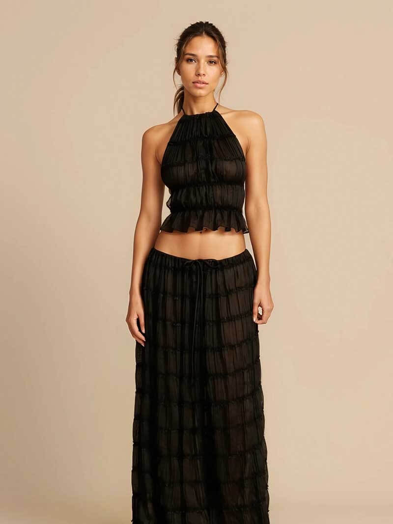 LioraGrace™ Two-Piece Halter Set