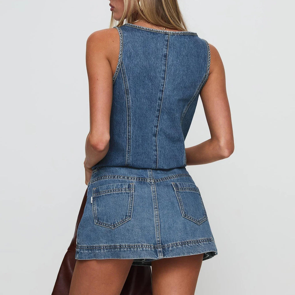 DenimLuxe™ 2-delige Set