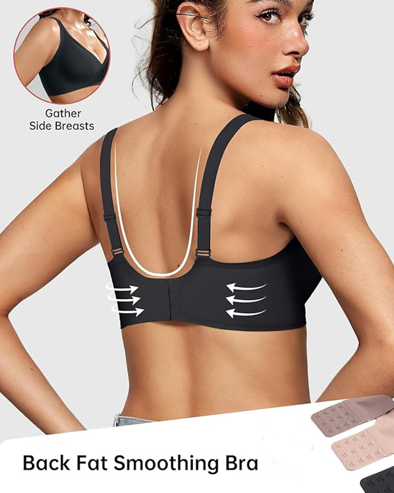 Deep-V Invisible Push-up Wireless Bra