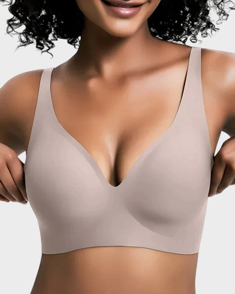 Deep-V Invisible Push-up Wireless Bra