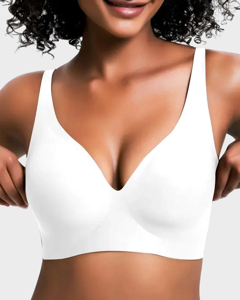 Deep-V Invisible Push-up Wireless Bra