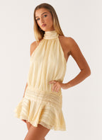 SoleaGlow™ Halter Dress