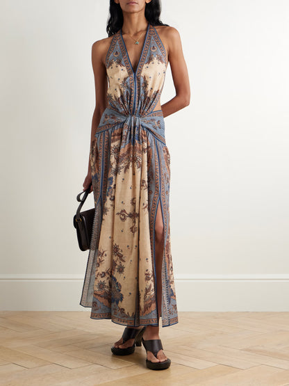 Aveline Halter Maxi Dress