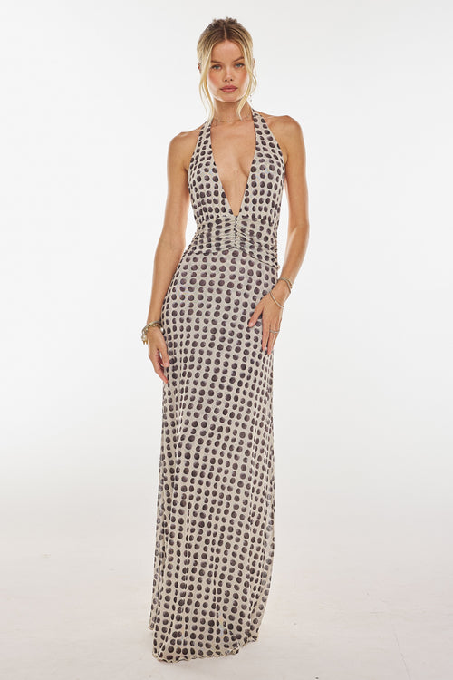 Selira Halter Maxi Dress