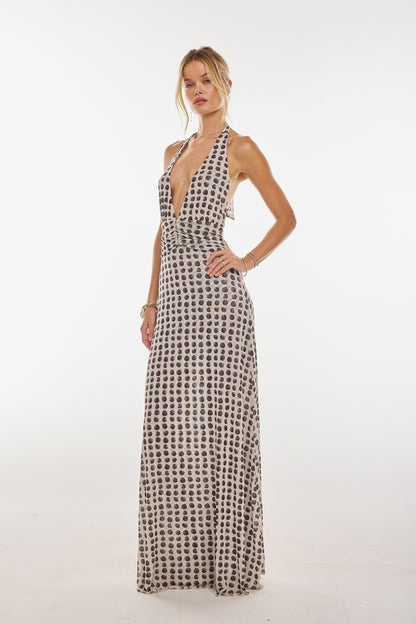 Selira Halter Maxi Dress