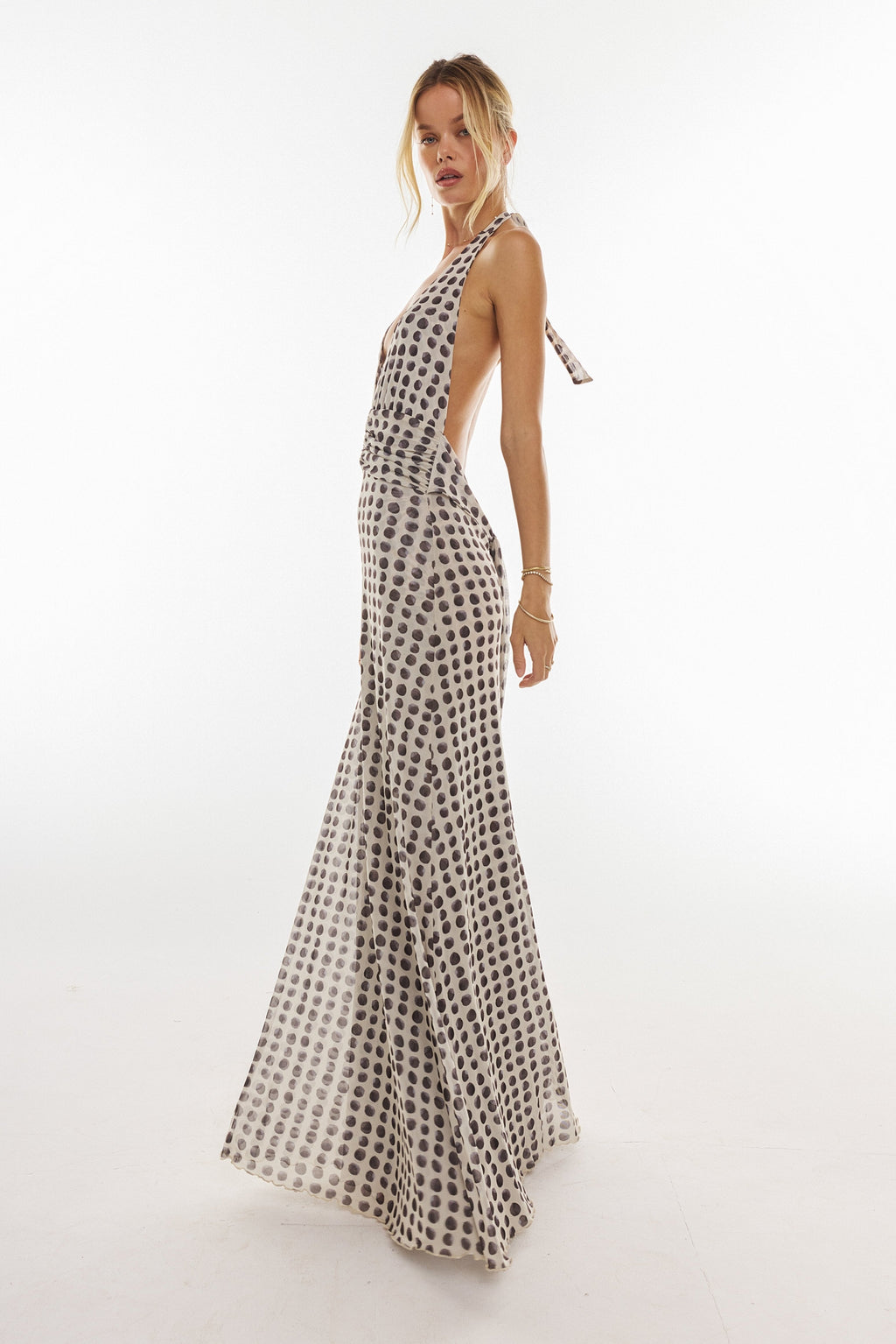 Selira Halter Maxi Dress