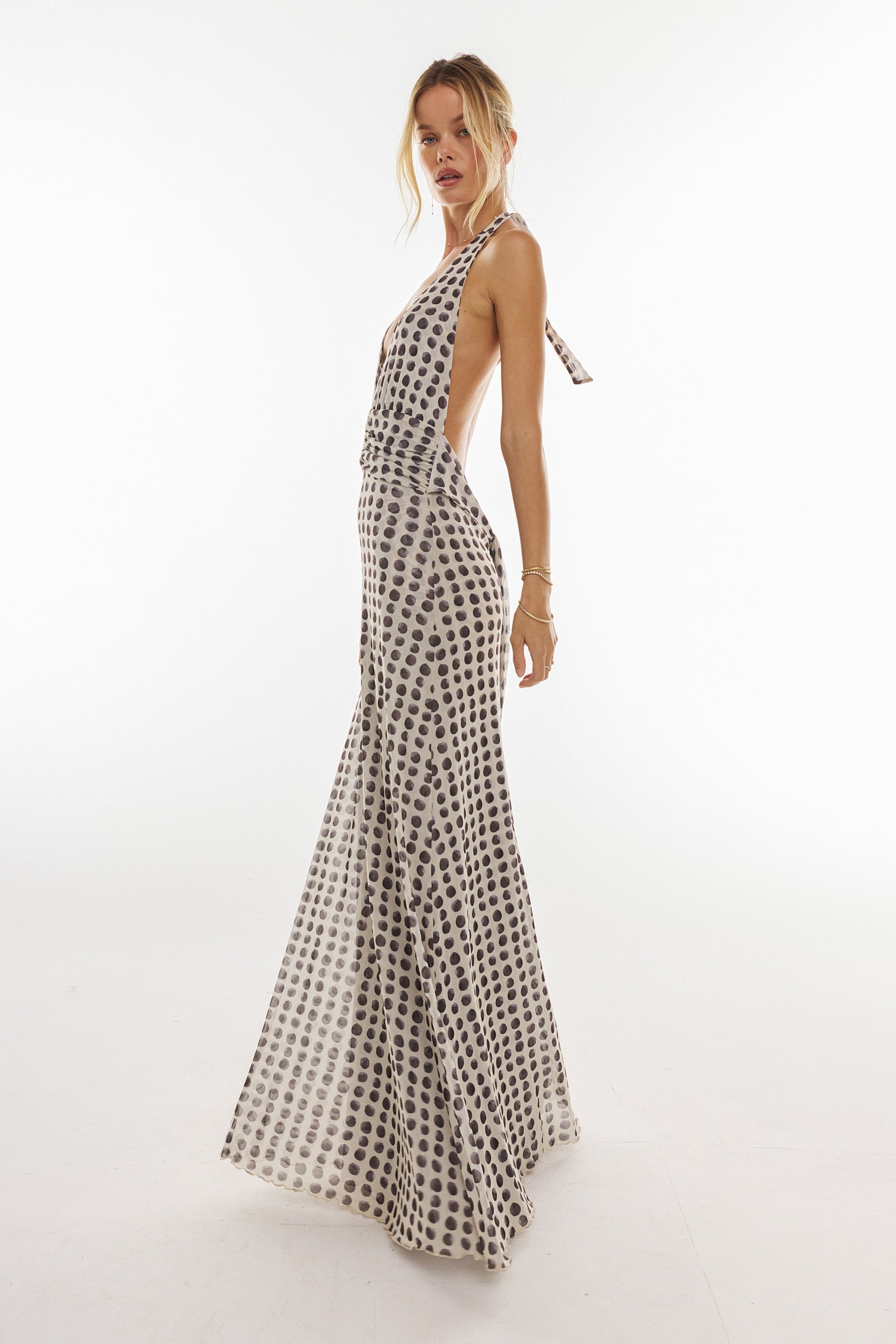 Selira Halter Maxi Dress