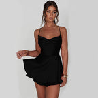 Celeste Satin Mini Dress
