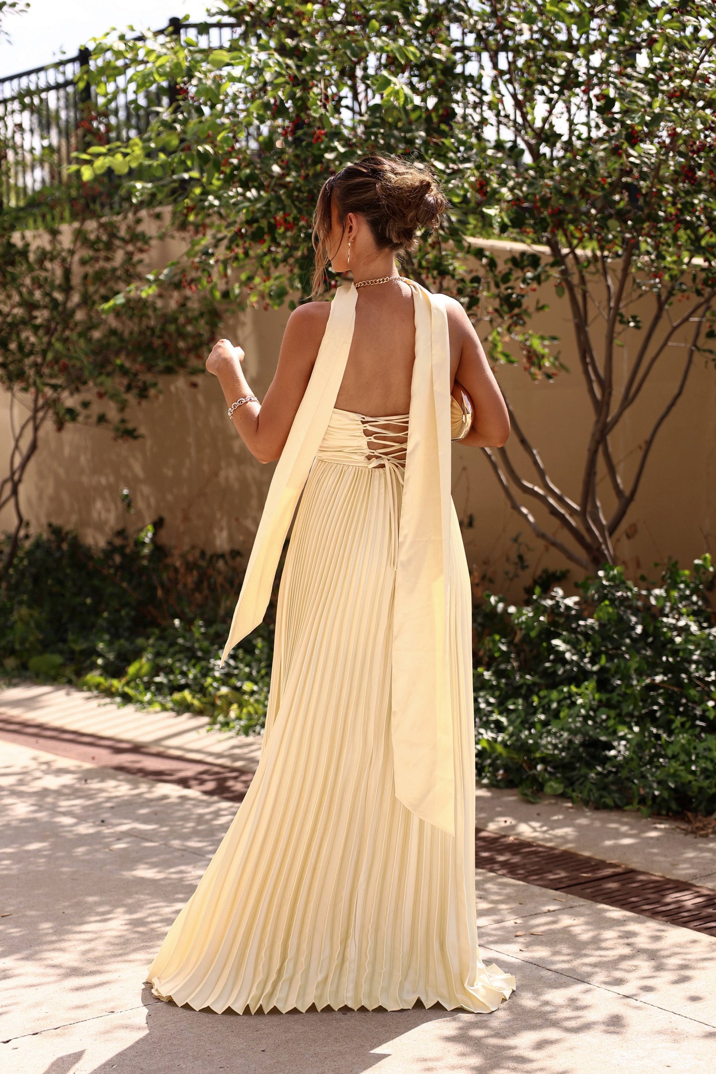 Celina Pleated Maxi Dress