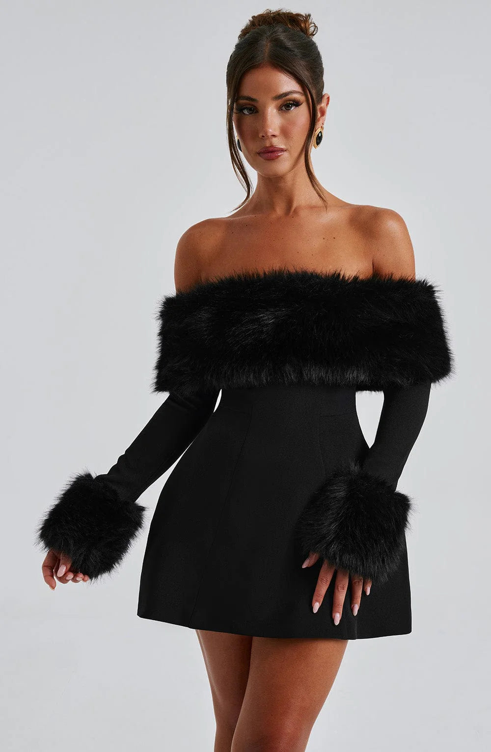 Evelyn Off-Shoulder Mini Dress