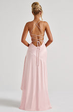 LunaFlair™ – Backless Ruffle  Dress