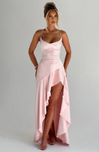 LunaFlair™ – Backless Ruffle  Dress