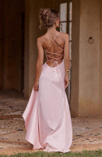 LunaFlair™ – Backless Ruffle  Dress