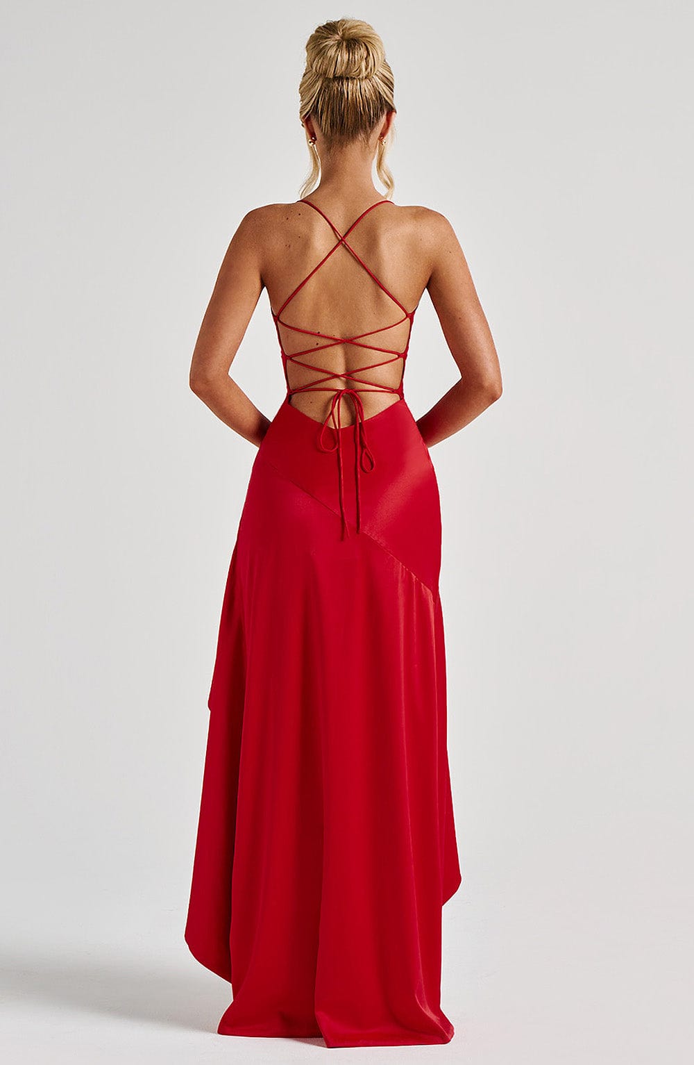 LunaFlair™ – Backless Ruffle  Dress