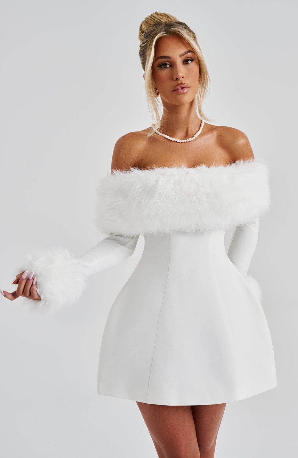 Evelyn Off-Shoulder Mini Dress