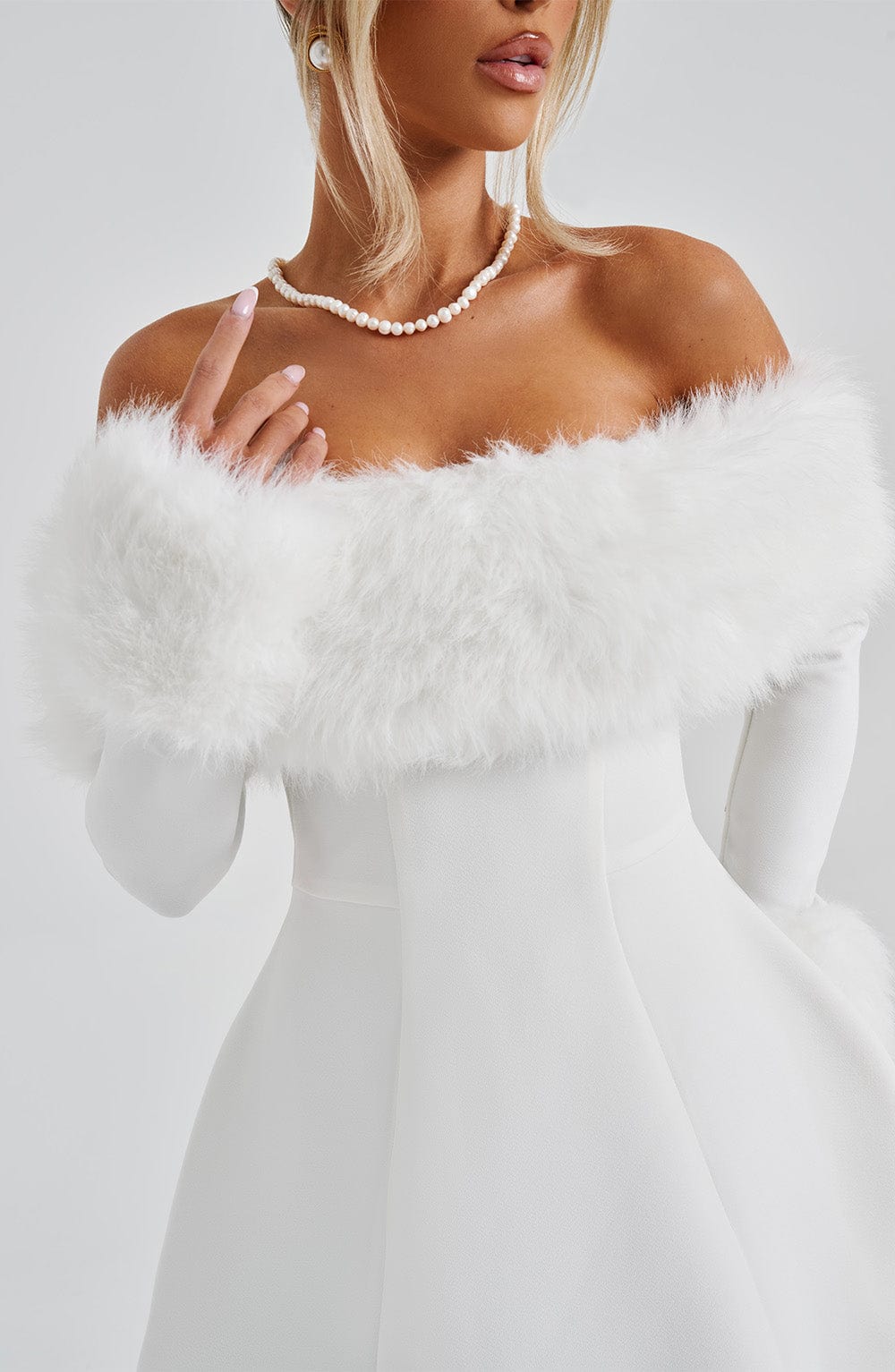Evelyn Off-Shoulder Mini Dress