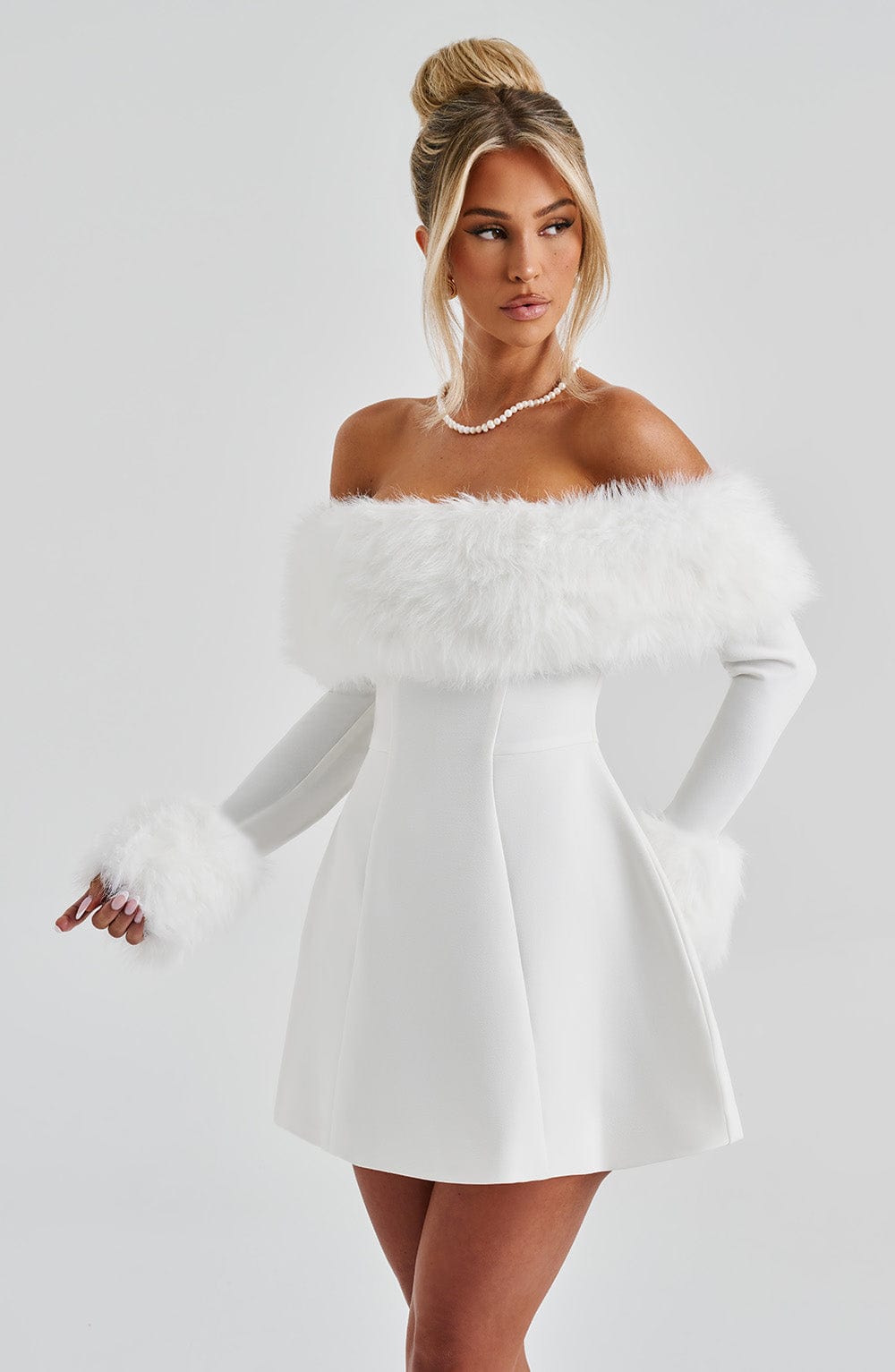 Evelyn Off-Shoulder Mini Dress