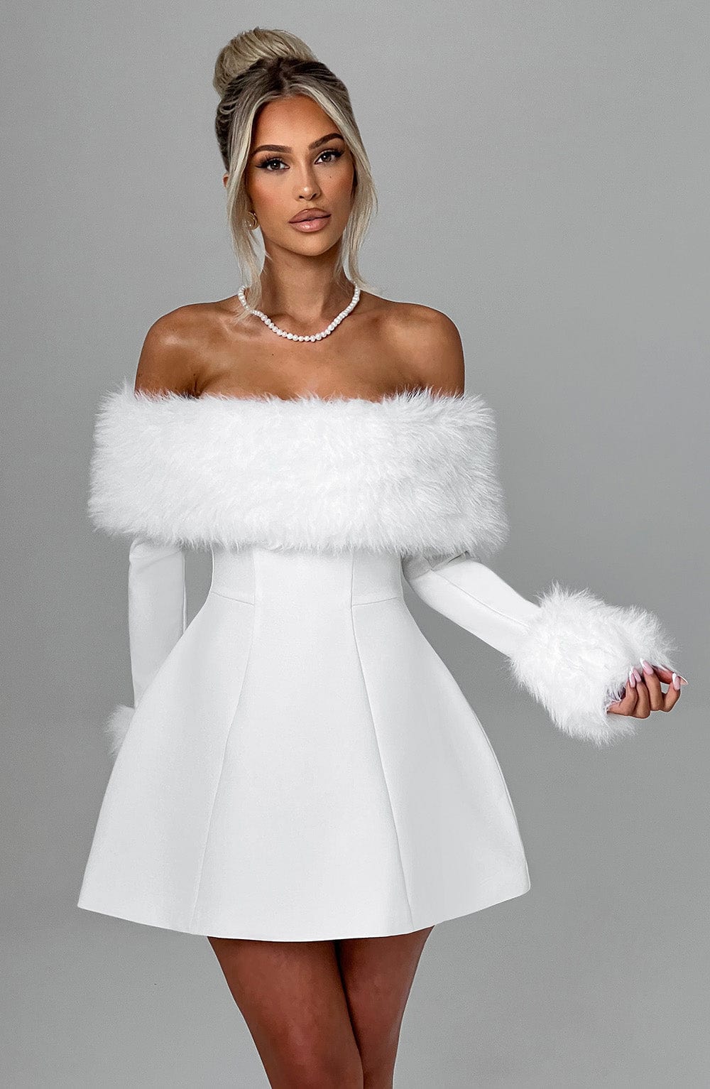 Evelyn Off-Shoulder Mini Dress