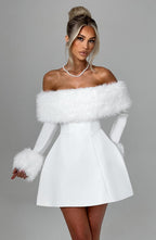 Evelyn Off-Shoulder Mini Dress