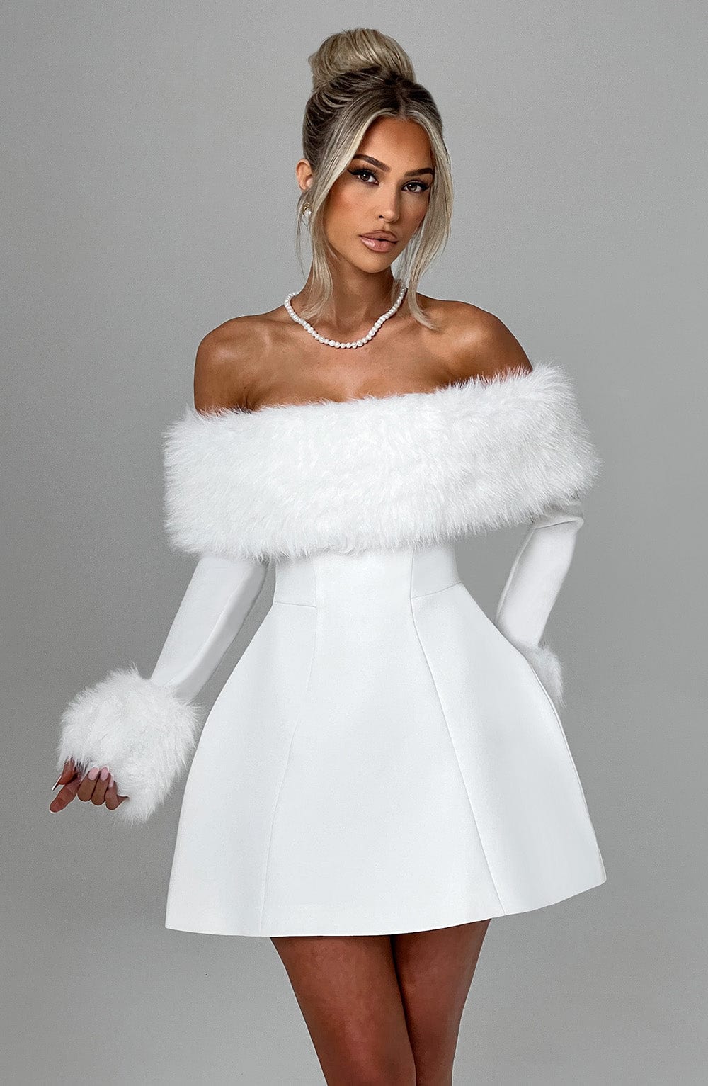 Evelyn Off-Shoulder Mini Dress