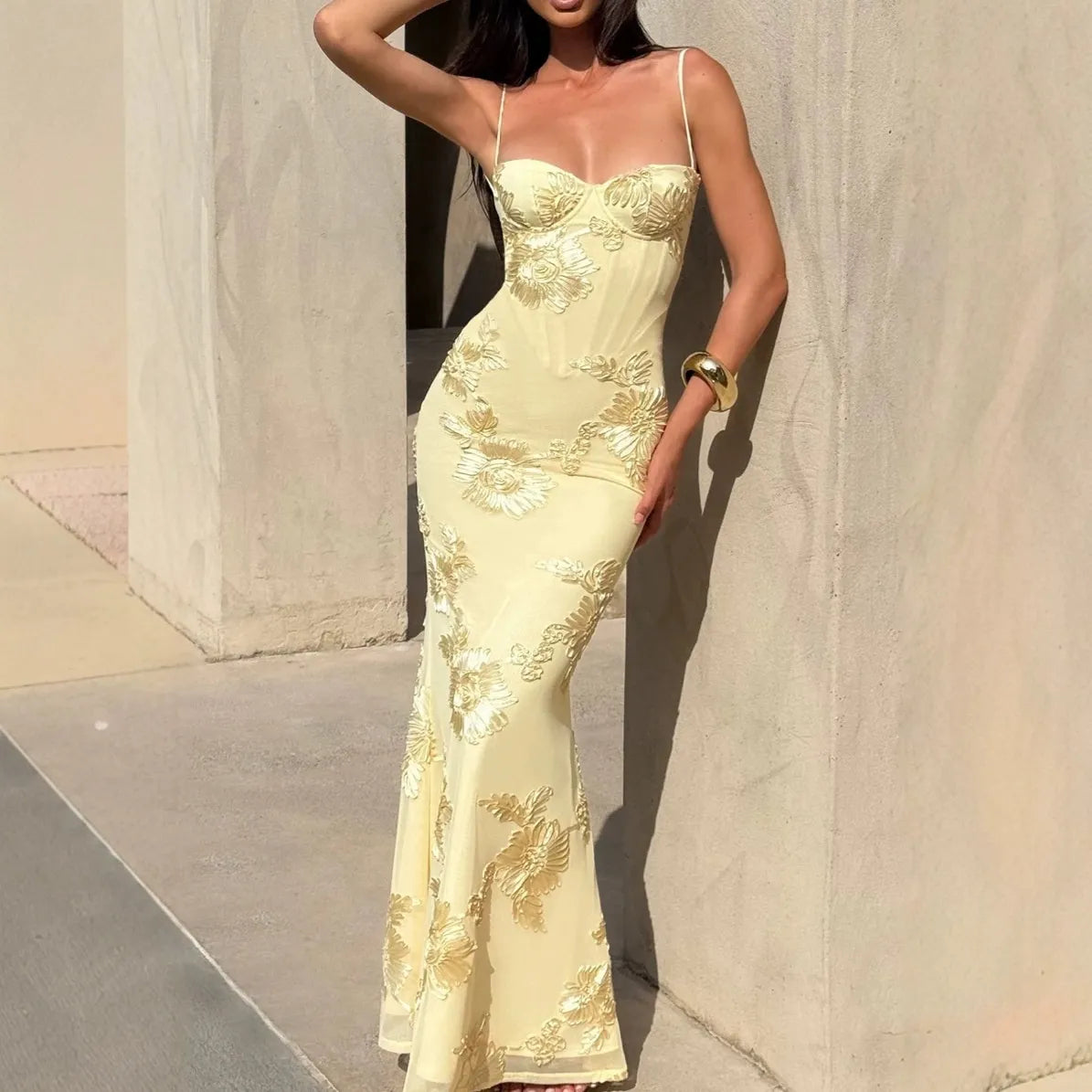 Elara Bloom Maxi Dress